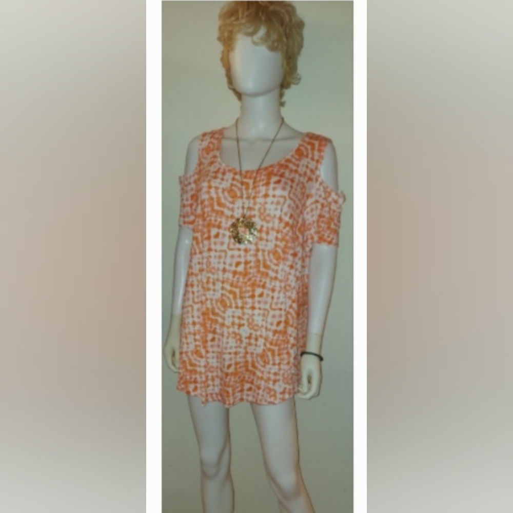 JM Collection Cold Shoulder, 2X (Plus Size)